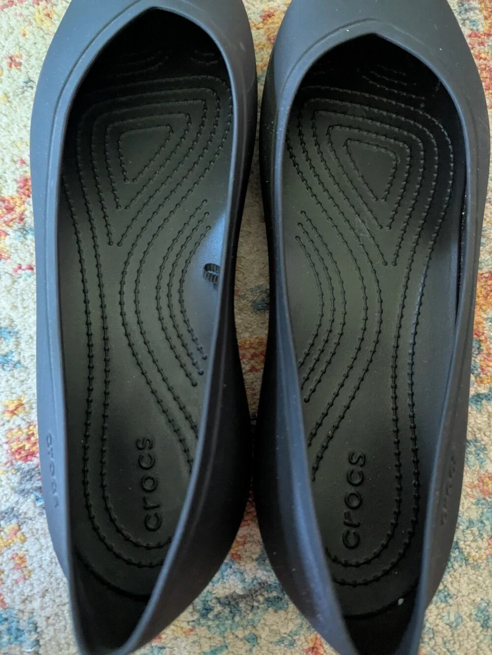 Crocs Women's 10 Brooklyn Pointed Toe Ballet Flats Slip-On Synthetic Lightweight